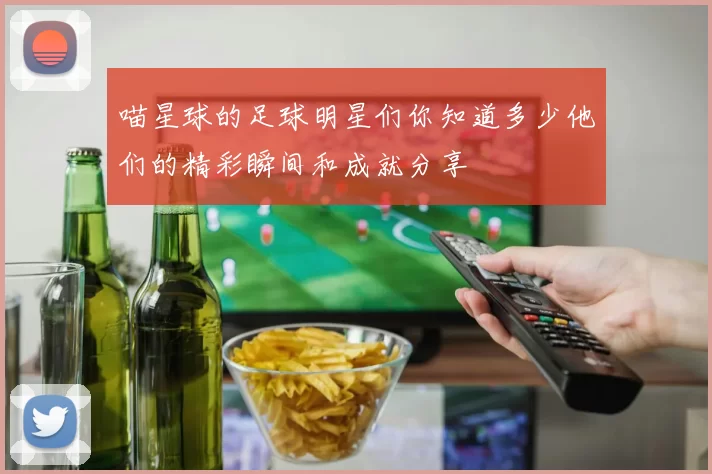 喵星球的足球明星们你知道多少他们的精彩瞬间和成就分享